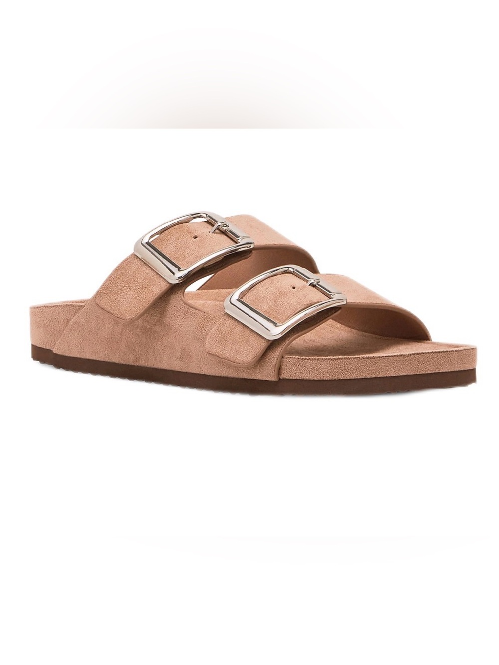 NWOT Madden Girl Women’s Bodie 2 Strap Buckle Footbed Sandals
